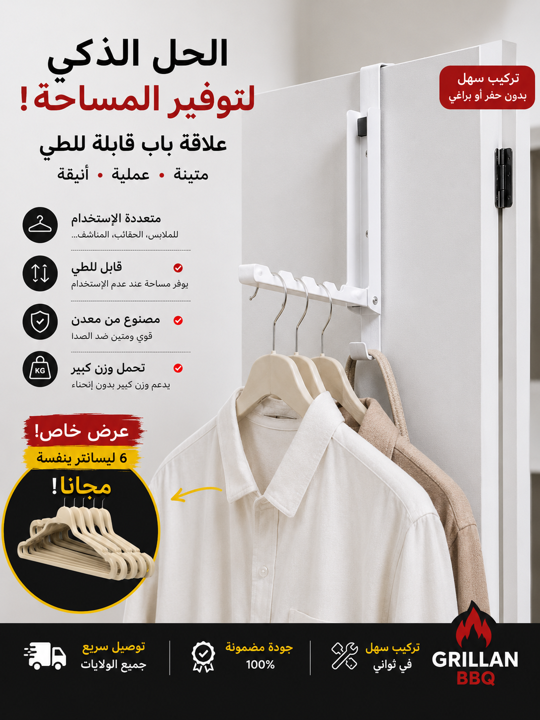 علاقة باب قابلة للطي
